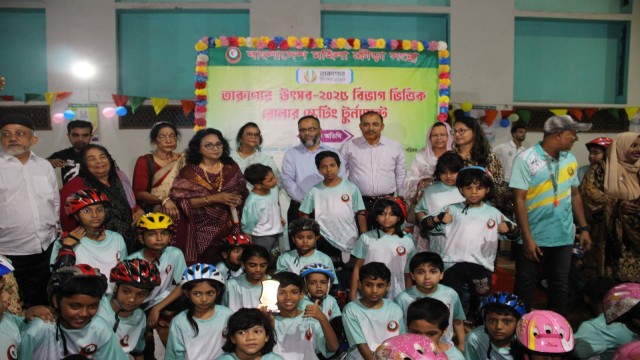 রোলার স্কেটিংয়ে ঢাকা বিভাগে আহনাফ- ফালিহা চ্যাম্পিয়ন